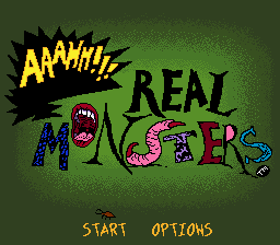 AAAHH!!! Real Monsters (USA) Title Screen